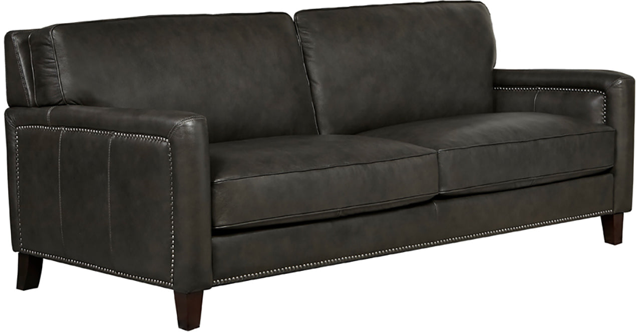 Beacon Leather Sofa Collection, Quartz Gray